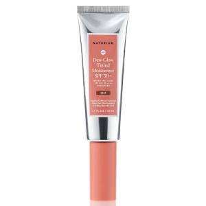 imageNaturium DewGlow Tinted Moisturizer SPF 50 Medium Daily Moisturizing Sunscreen ampamp Face Primer with Tint Skin Protector with Dewy Finish 17 ozDeep