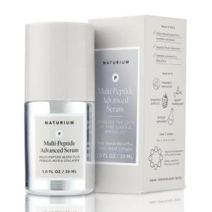 imageNaturium MultiPeptide Advanced Serum Firming ampamp Smoothing Face Serum for Fine Lines ampamp Wrinkles with Advanced MultiPeptide Blend 1 oz1 Fl Oz Pack of 1