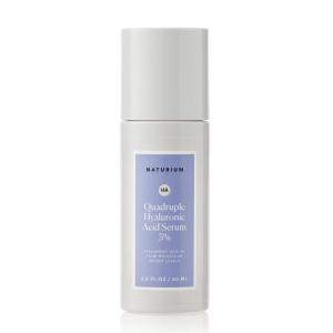 imageNaturium Quadruple Hyaluronic Acid Serum 5 Jumbo Hydrating ampamp Plumping Face Serum AntiAging ampamp Moisturizing Skin Care FragranceFree 2 oz2 Fl Oz Pack of 1