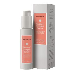 imageNaturium Vitamin C Complex Face Serum AntiAging Facial Treatment with Hyaluronic Acid ampamp Vitamin E 1 oz1 Fl Oz Pack of 1