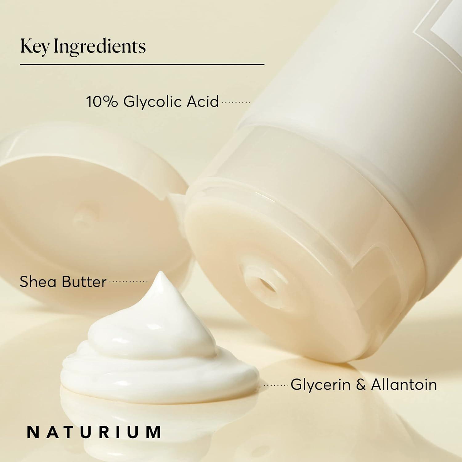 imageNaturium The Smoother Glycolic Acid Body Lotion Resurfacing ampamp Exfoliating Treatment with 10 Glycolic Acid 8 oz