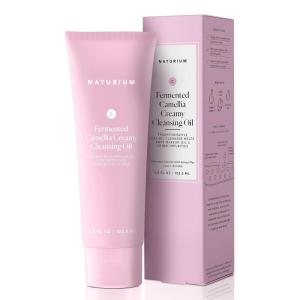 imageNaturium Camellia Creamy Cleansing Oil Fermented Camellia Oil ampamp Extract Plus LinoleicRich Oils 35 oz